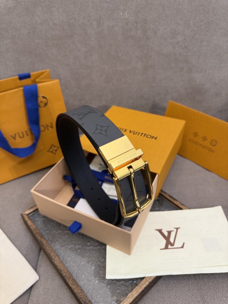 Ремень Slender двусторонний кожаный 3.5 см фото 6