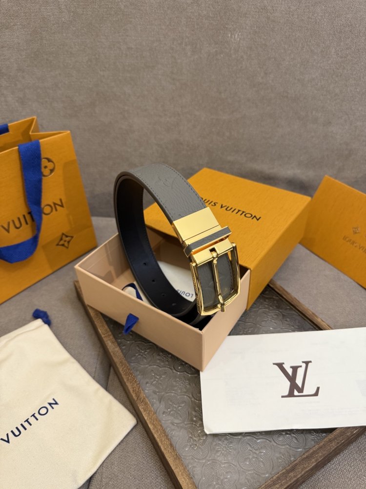 Ремень Slender двусторонний кожаный 3.5 см фото 7