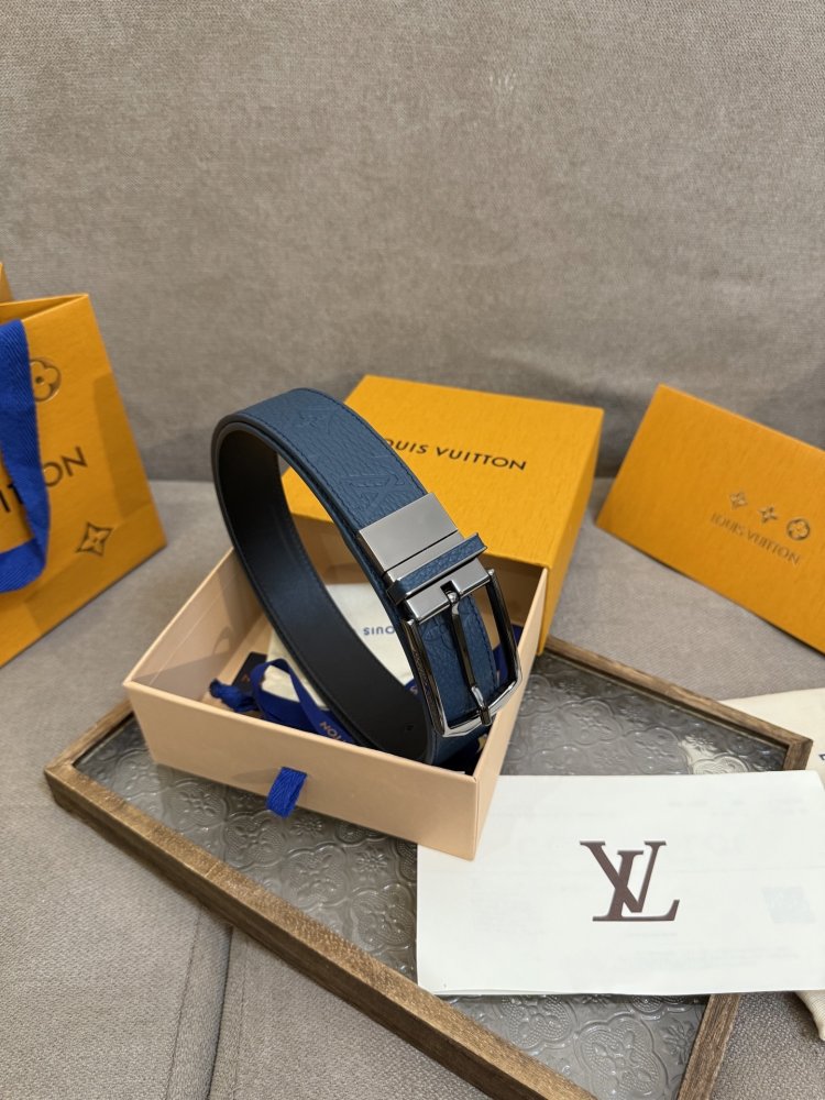 Ремень Slender двусторонний кожаный 3.5 см фото 7