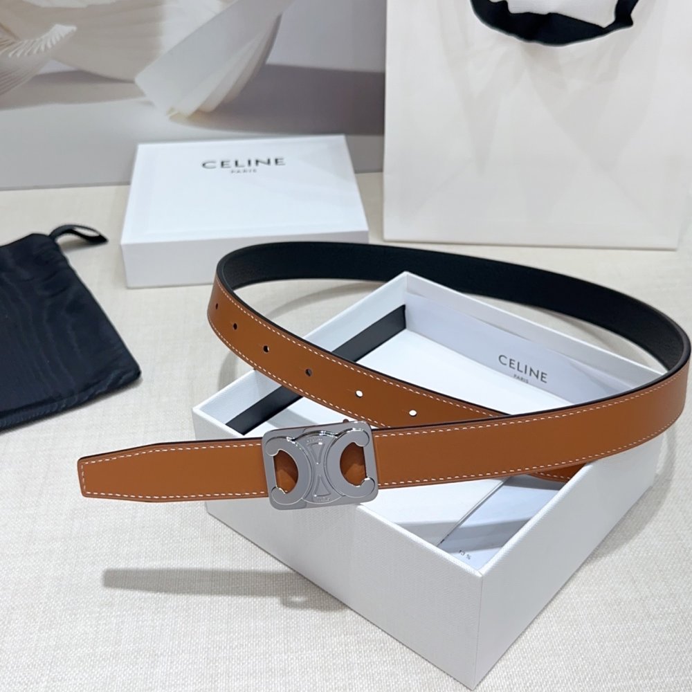 Belt female leather 2.5 cm фото 2