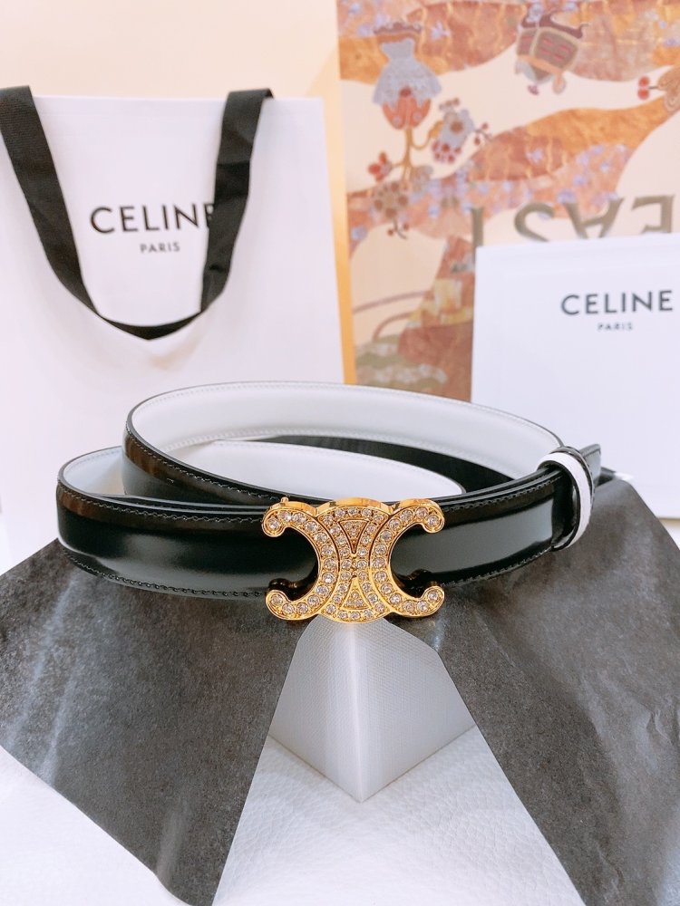 Belt female leather 2.5 cm фото 2