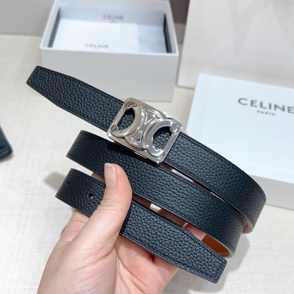 Belt female leather 2.5 cm фото 3