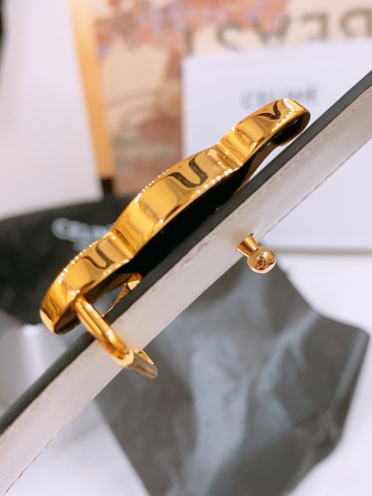 Belt female leather 2.5 cm фото 4