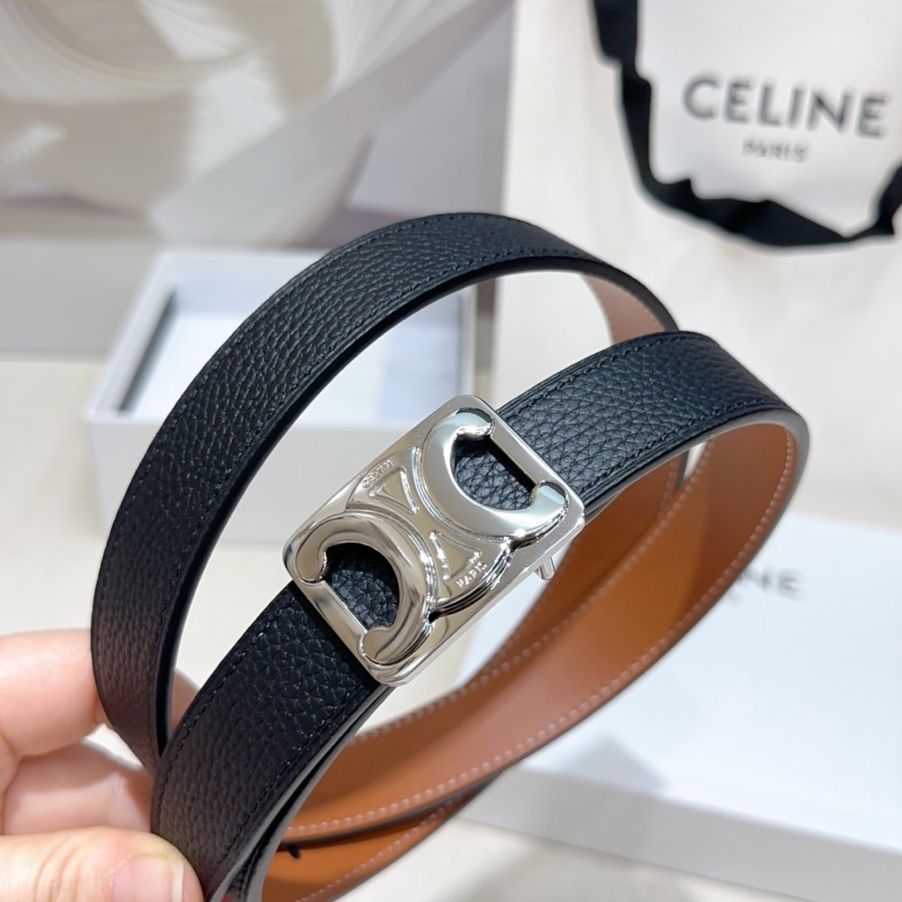 Belt female leather 2.5 cm фото 6