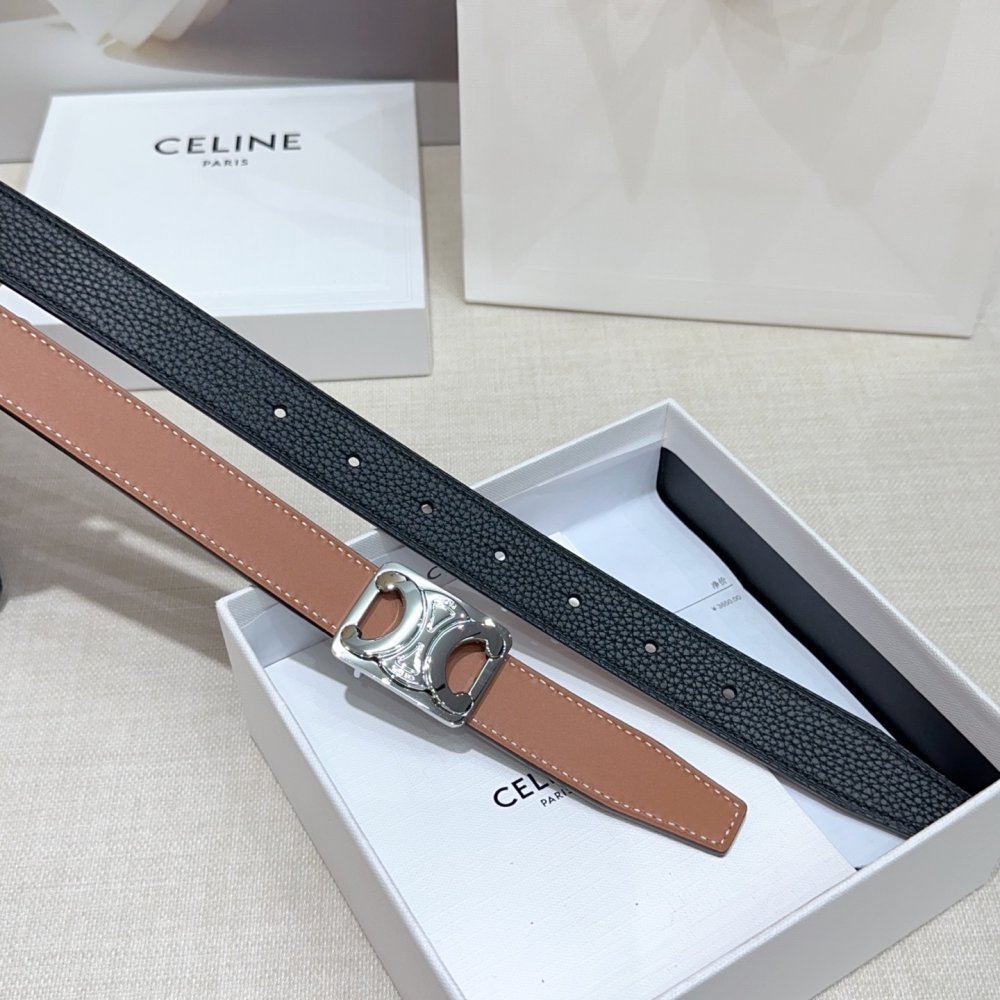 Belt female leather 2.5 cm фото 7