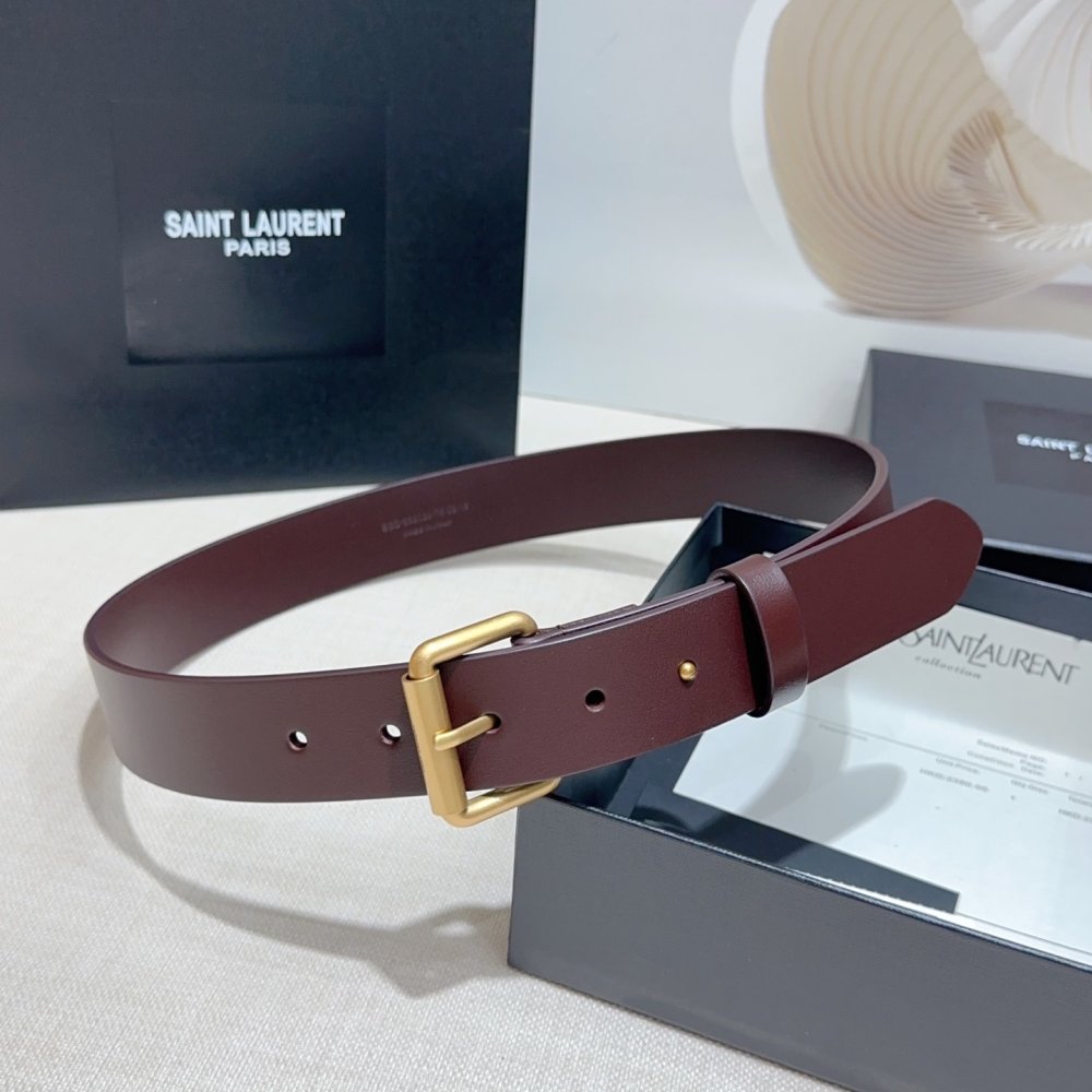 Ремінь жіночий шкіряний 3.4 см