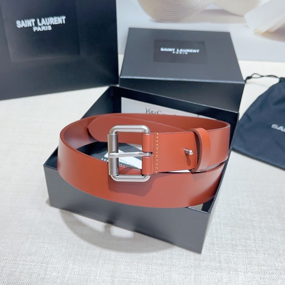 Belt female leather 3.4 cm фото 2