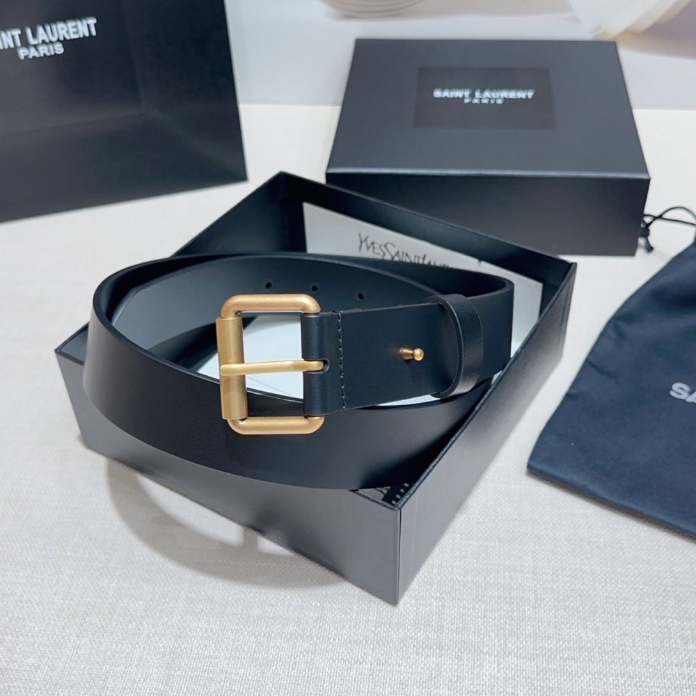 Belt female leather 3.4 cm фото 2