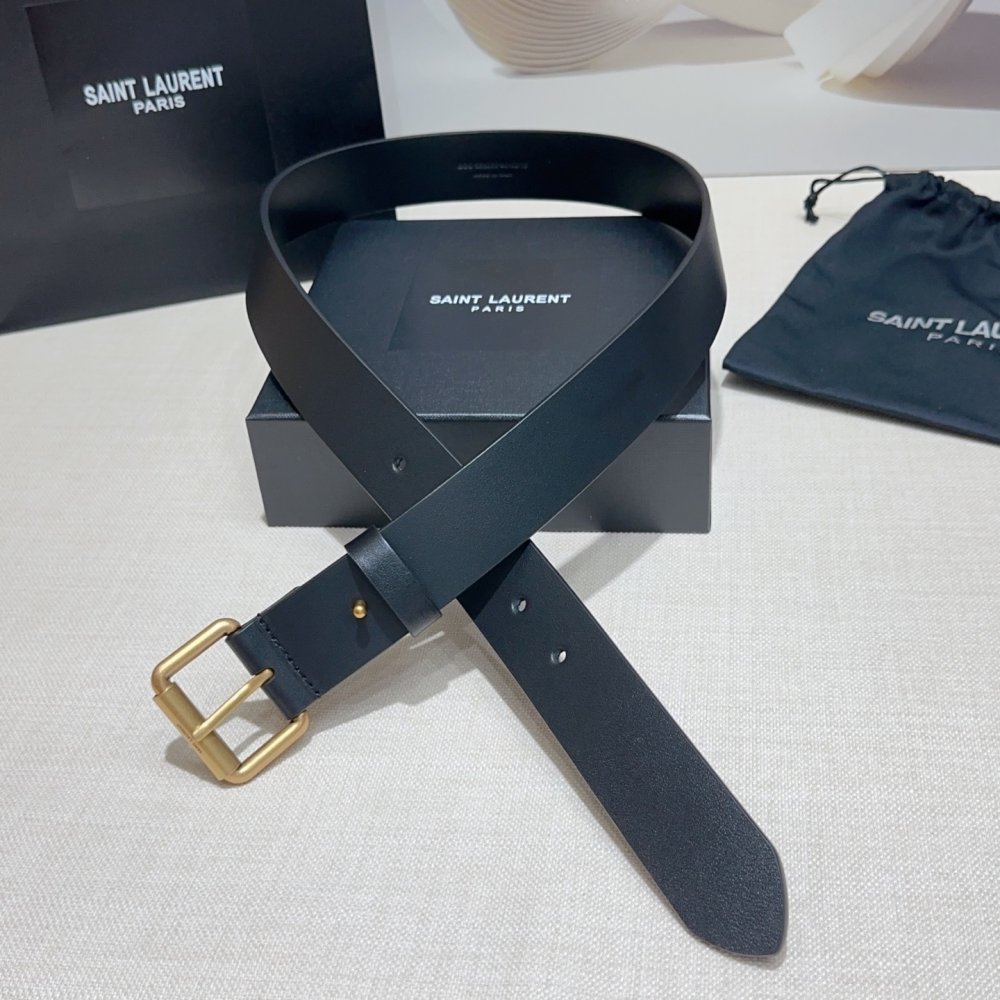 Belt female leather 3.4 cm фото 3