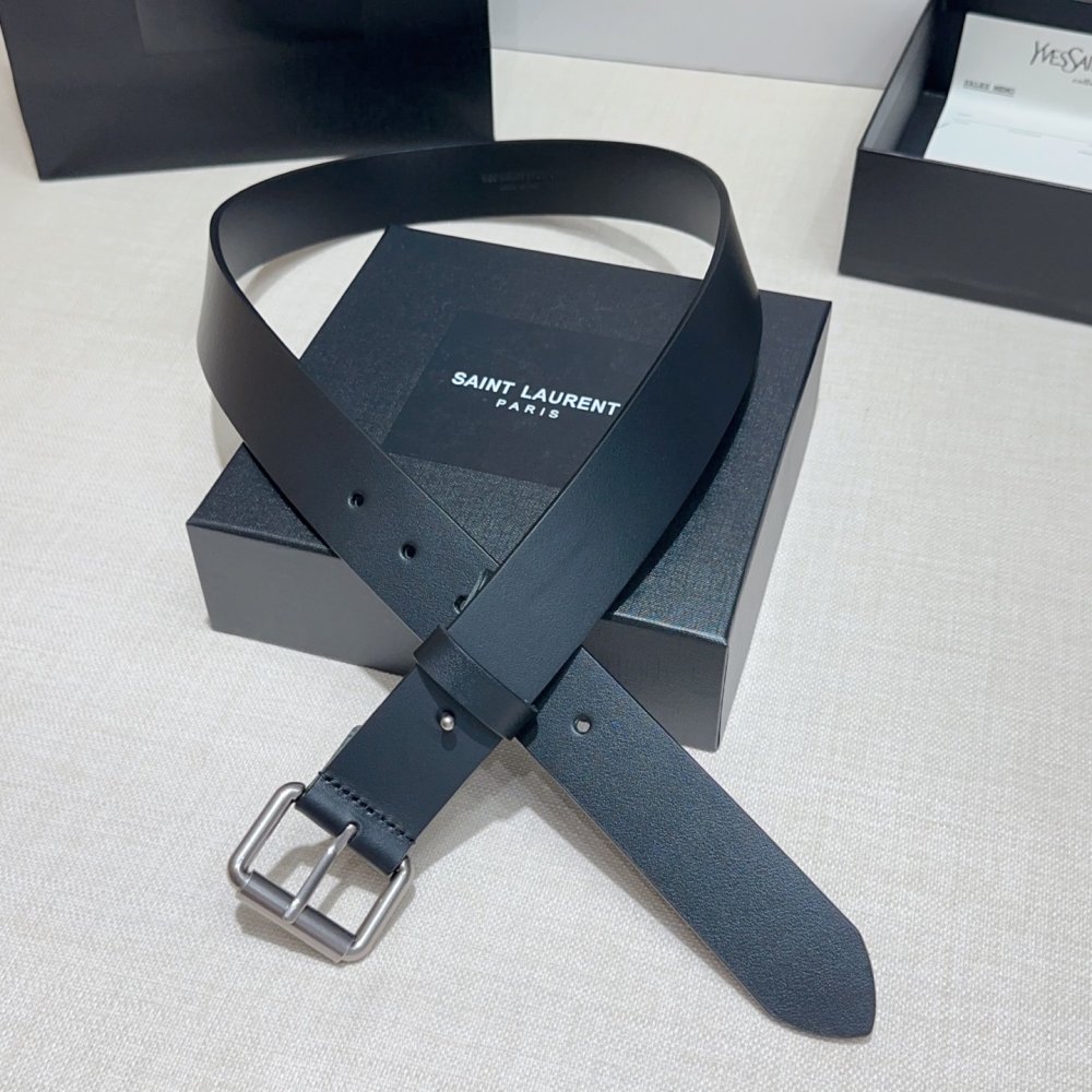 Belt female leather 3.4 cm фото 3