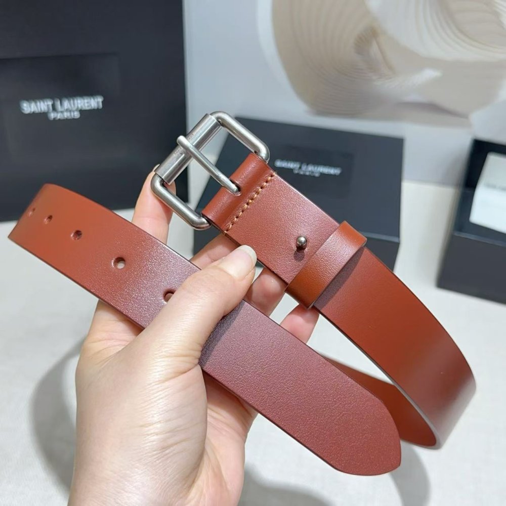 Belt female leather 3.4 cm фото 4