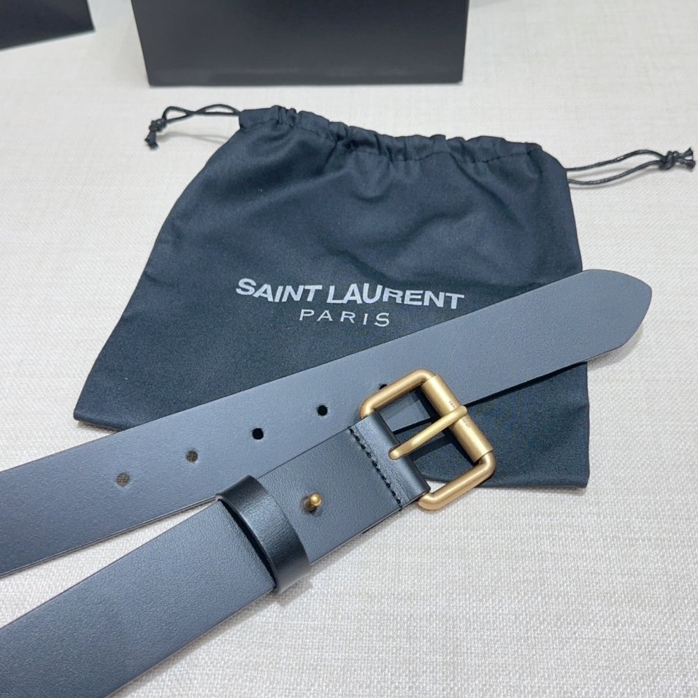 Belt female leather 3.4 cm фото 4