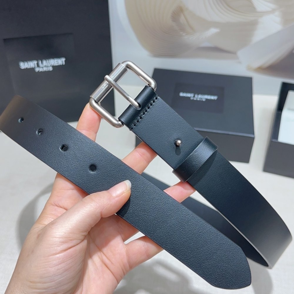 Belt female leather 3.4 cm фото 4