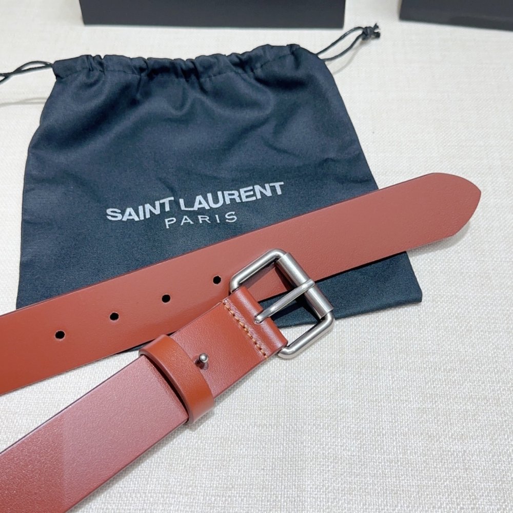 Belt female leather 3.4 cm фото 5