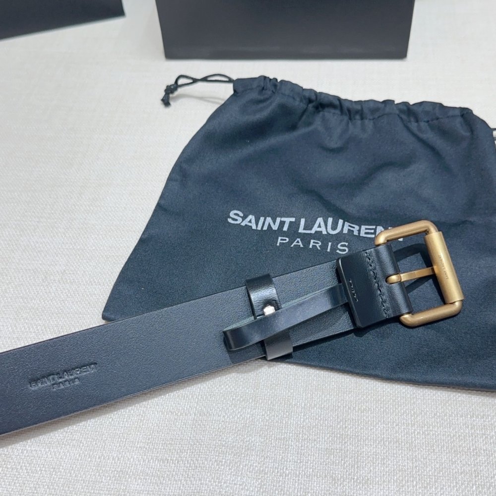 Belt female leather 3.4 cm фото 5