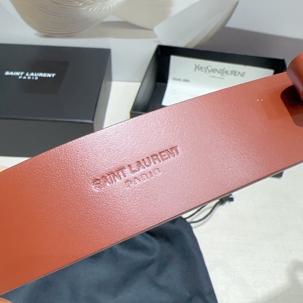 Belt female leather 3.4 cm фото 8