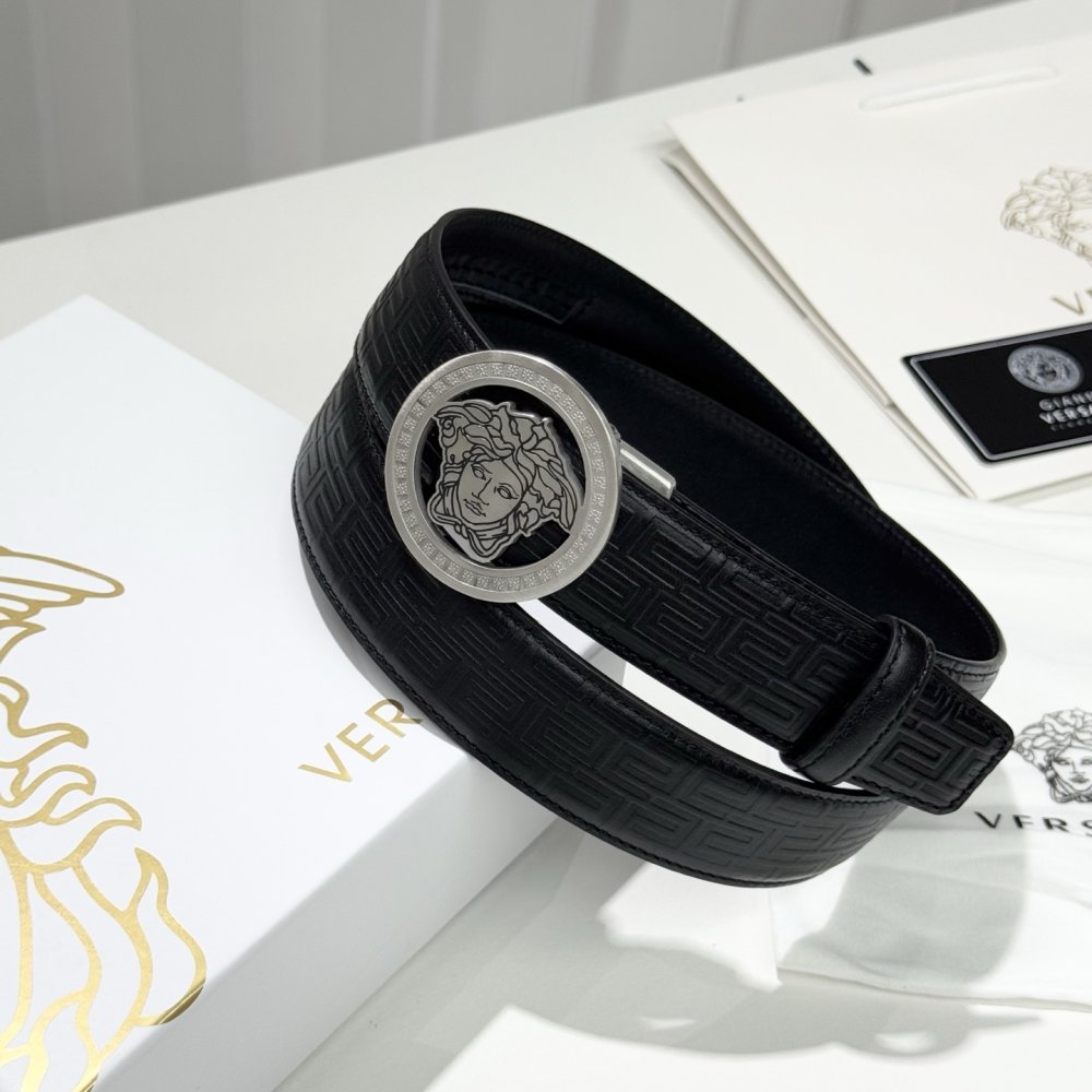 Belt female leather 3.5 cm фото 3