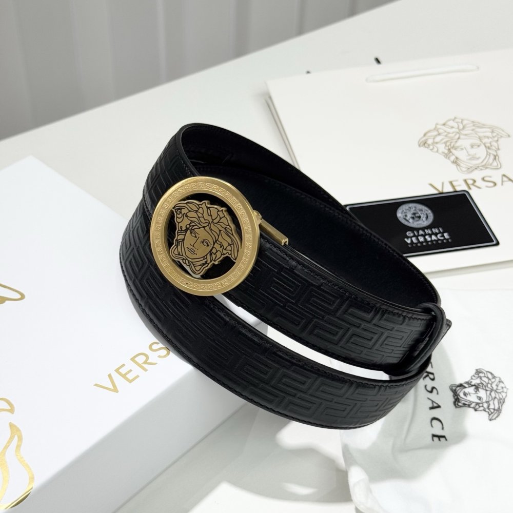 Belt female leather 3.5 cm фото 3