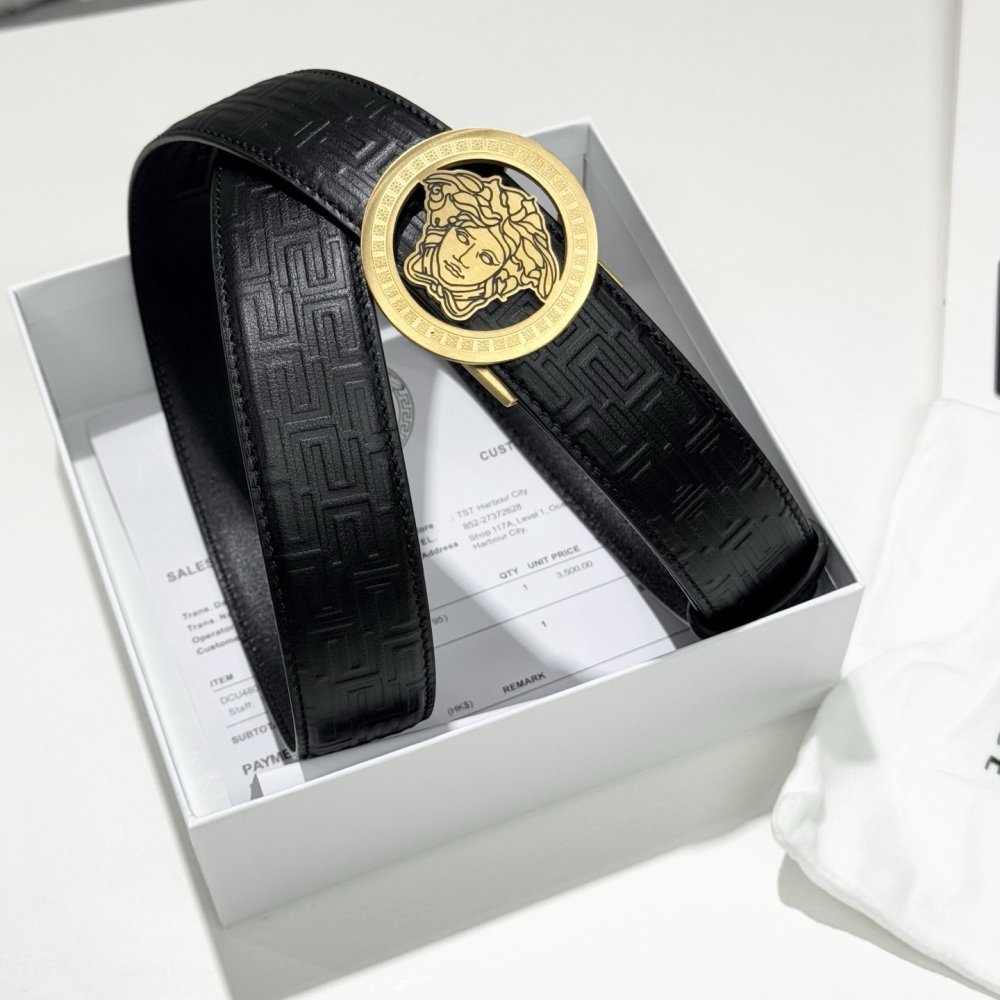 Belt female leather 3.5 cm фото 4