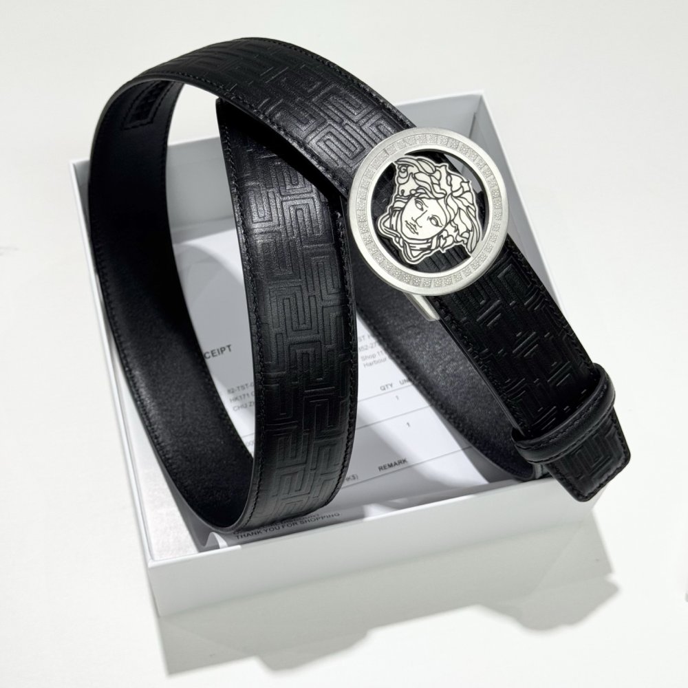 Belt female leather 3.5 cm фото 6