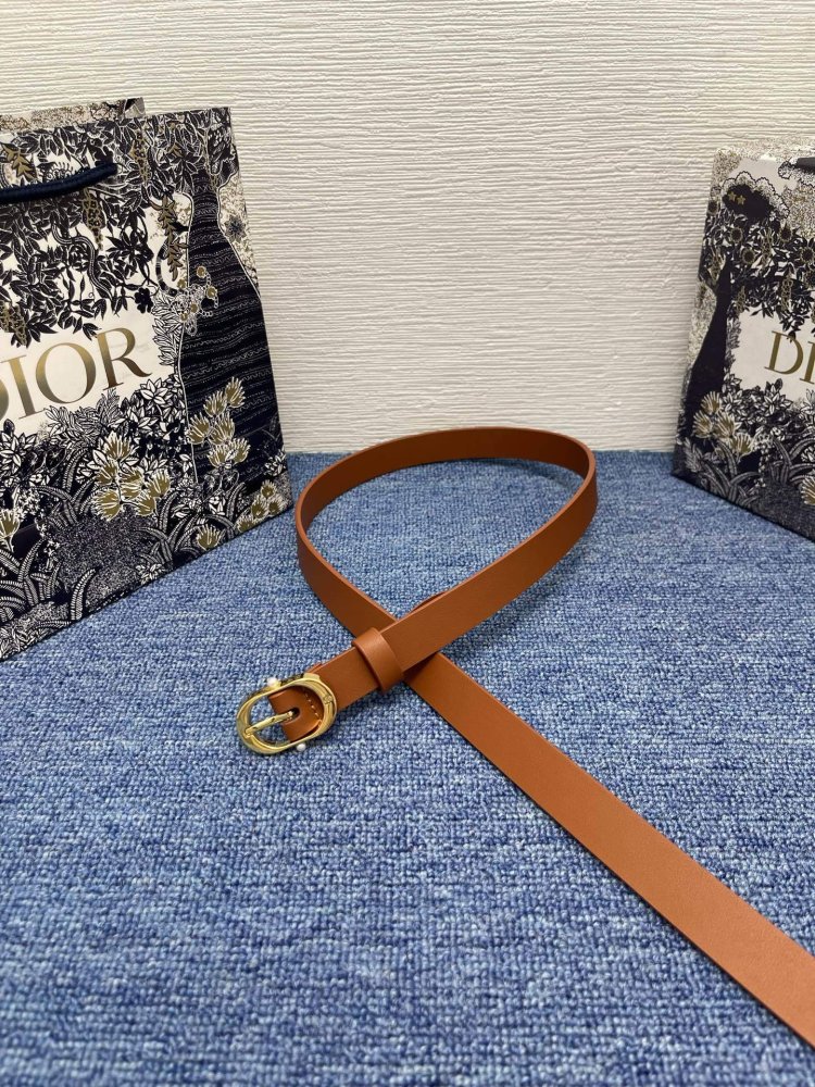 Ремень женский кожаный Dior Chic 2 см фото 4