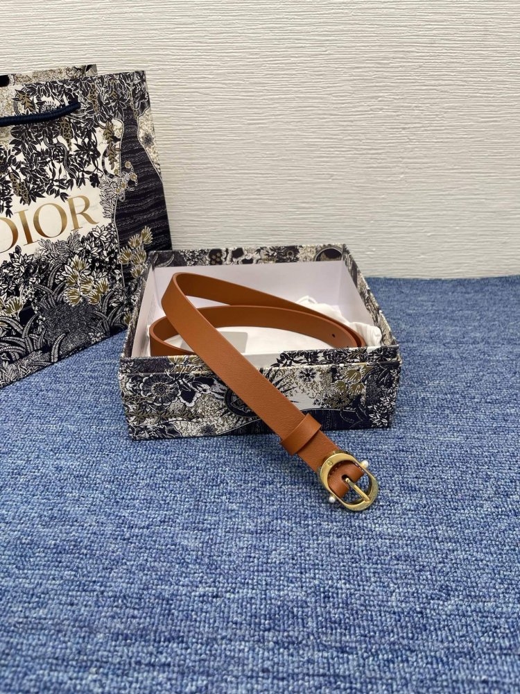 Ремень женский кожаный Dior Chic 2 см фото 5