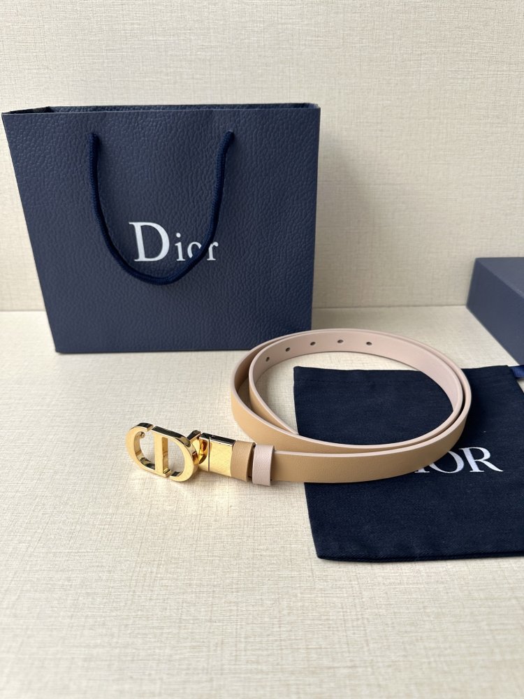 Ремінь жіночий шкіряний Dior Montaigne 2 см фото 5