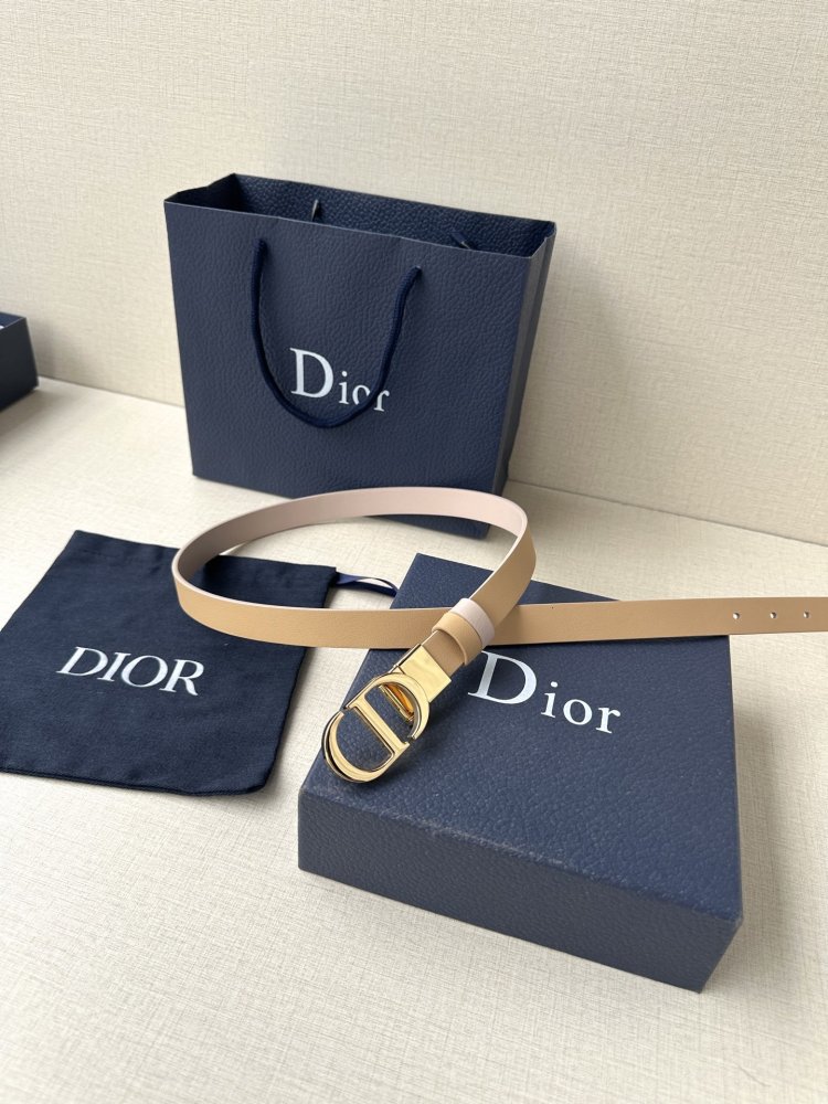 Ремінь жіночий шкіряний Dior Montaigne 2 см фото 6
