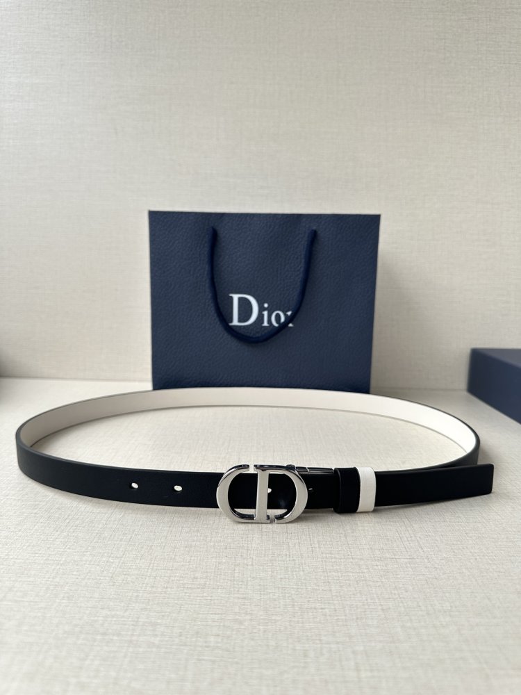 Belt female leather Dior Montaigne Avenue 2 cm