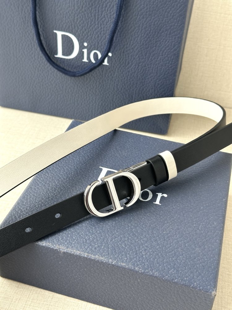 Belt female leather Dior Montaigne Avenue 2 cm фото 2