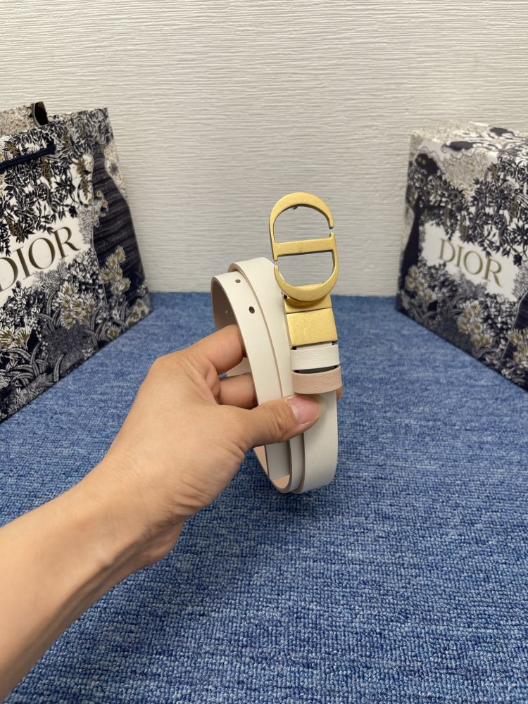 Belt female leather Dior Montaigne Avenue 2 cm фото 3