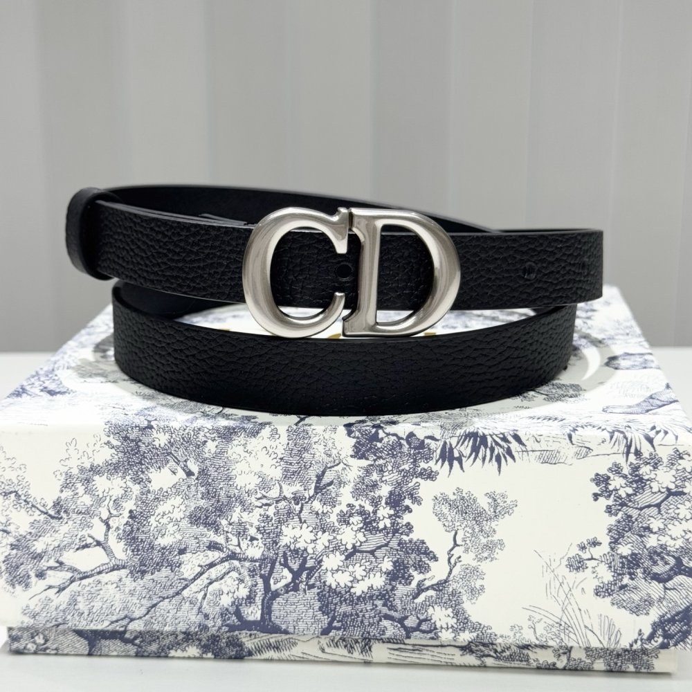 Ремінь жіночий шкіряний Dior Montaigne Avenue 2 см фото 4