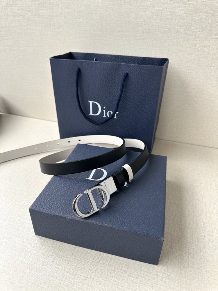 Belt female leather Dior Montaigne Avenue 2 cm фото 4