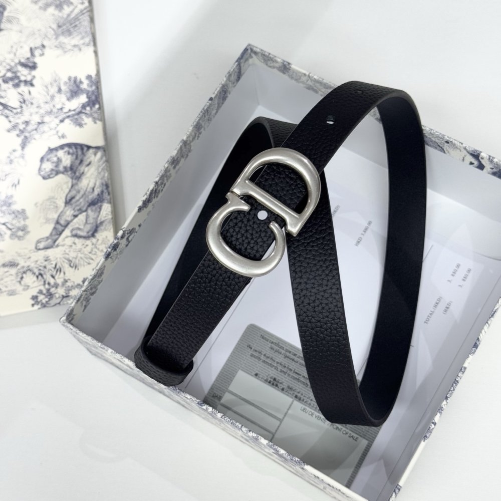 Ремінь жіночий шкіряний Dior Montaigne Avenue 2 см фото 5