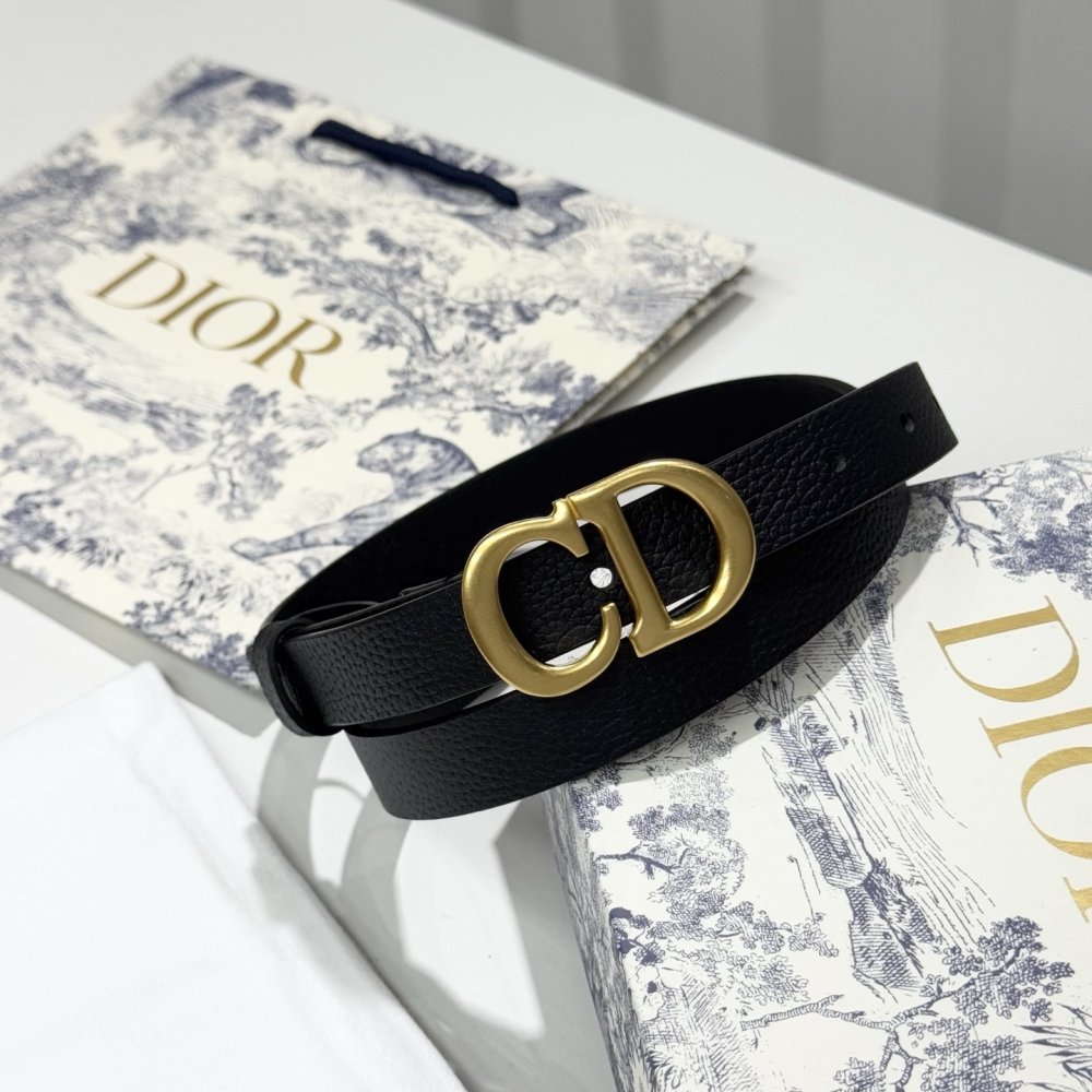 Belt female leather Dior Montaigne Avenue 2 cm фото 5