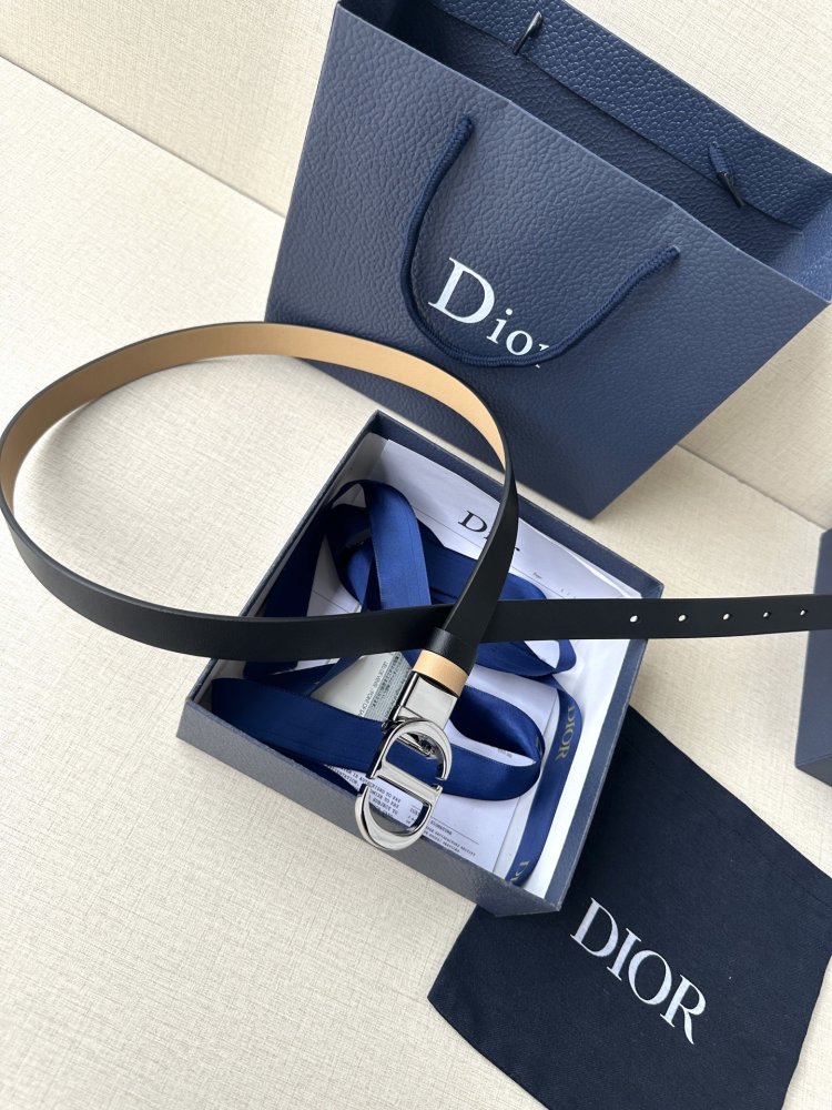 Ремінь жіночий шкіряний Dior Montaigne Avenue 2 см фото 6