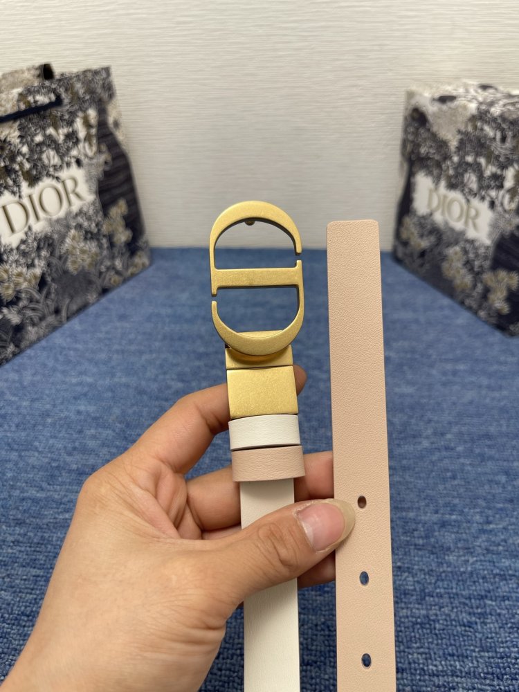 Belt female leather Dior Montaigne Avenue 2 cm фото 6