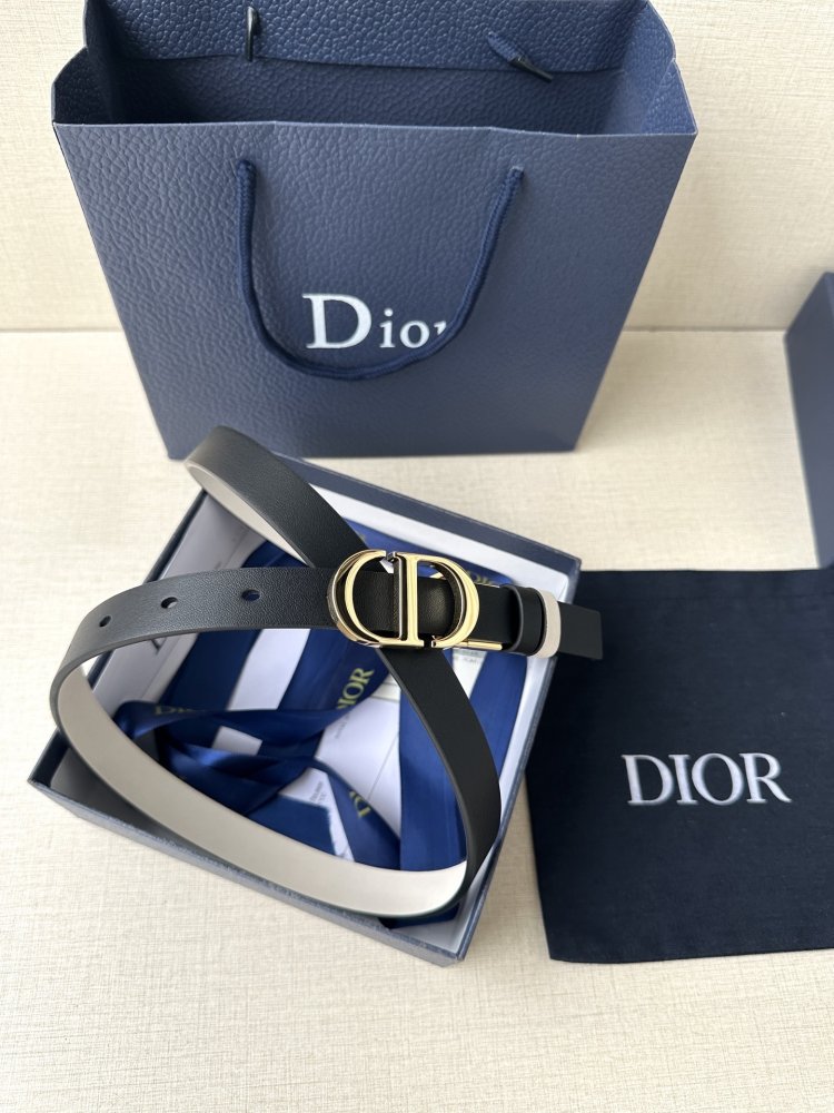 Belt female leather Dior Montaigne Avenue 2 cm фото 6