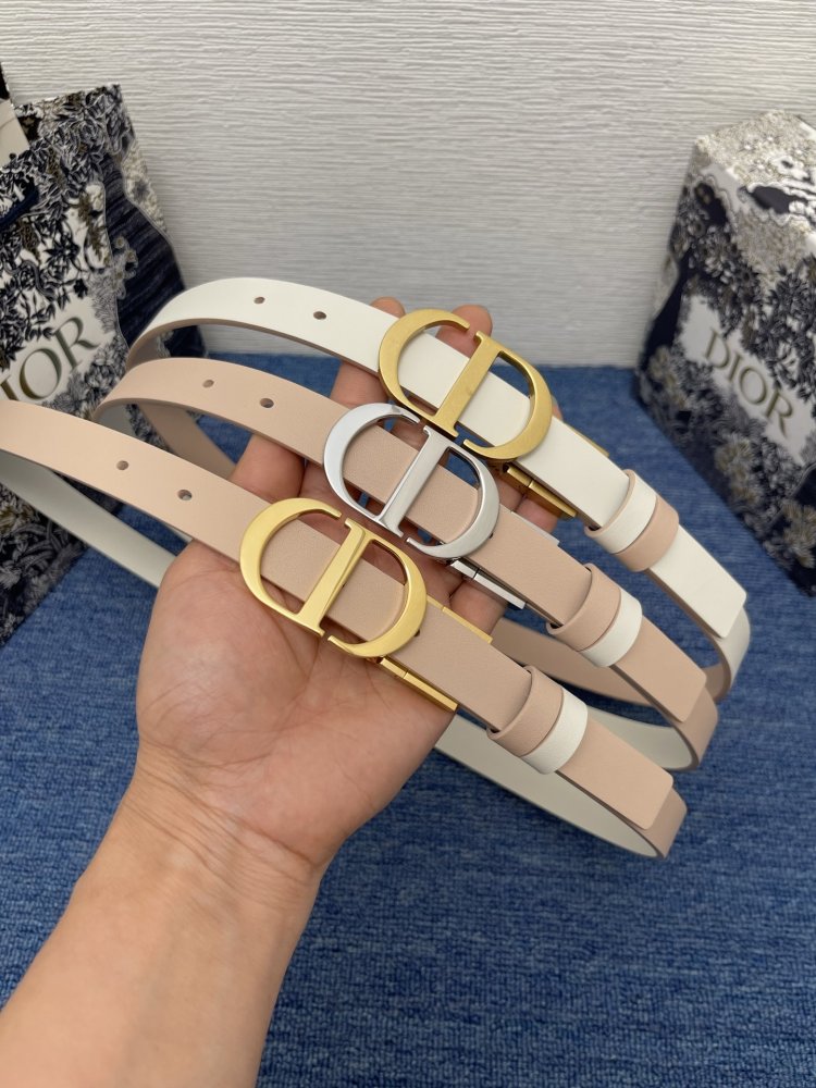 Belt female leather Dior Montaigne Avenue 2 cm фото 7