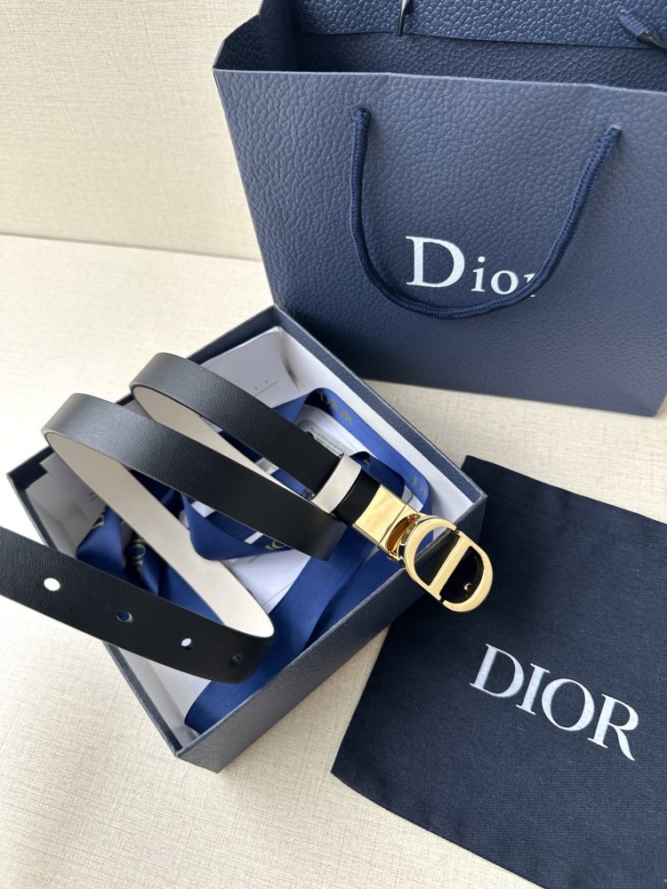 Belt female leather Dior Montaigne Avenue 2 cm фото 9