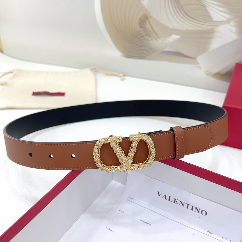 Ремень женский кожаный двусторонний 3 см