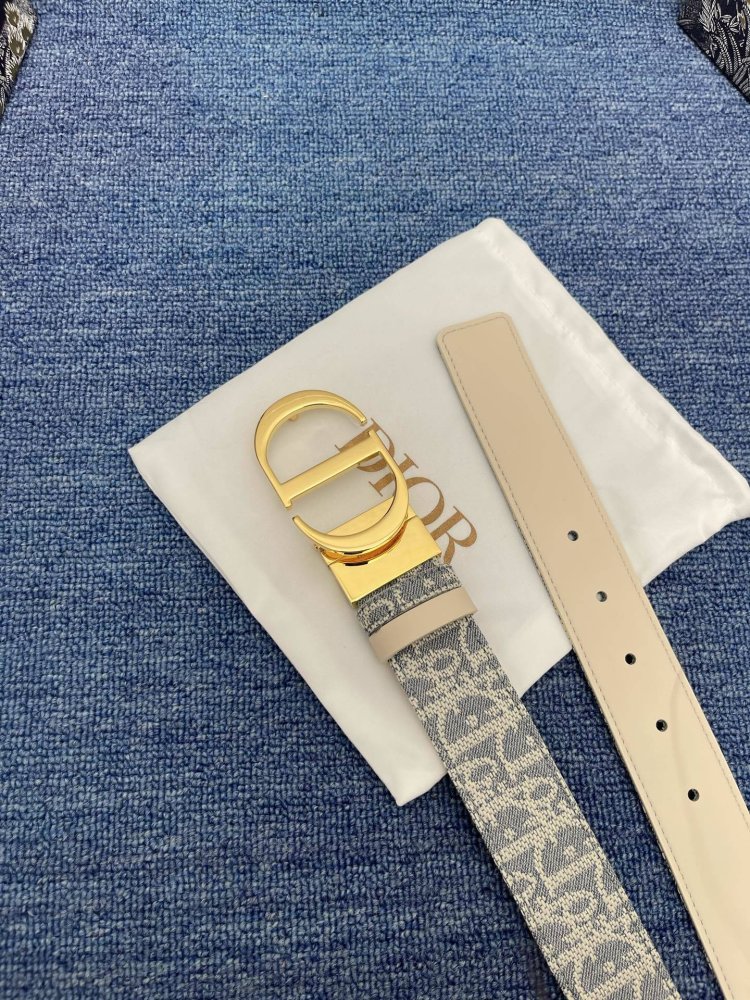 Belt female leather Montaigne Reversible 3 cm фото 6