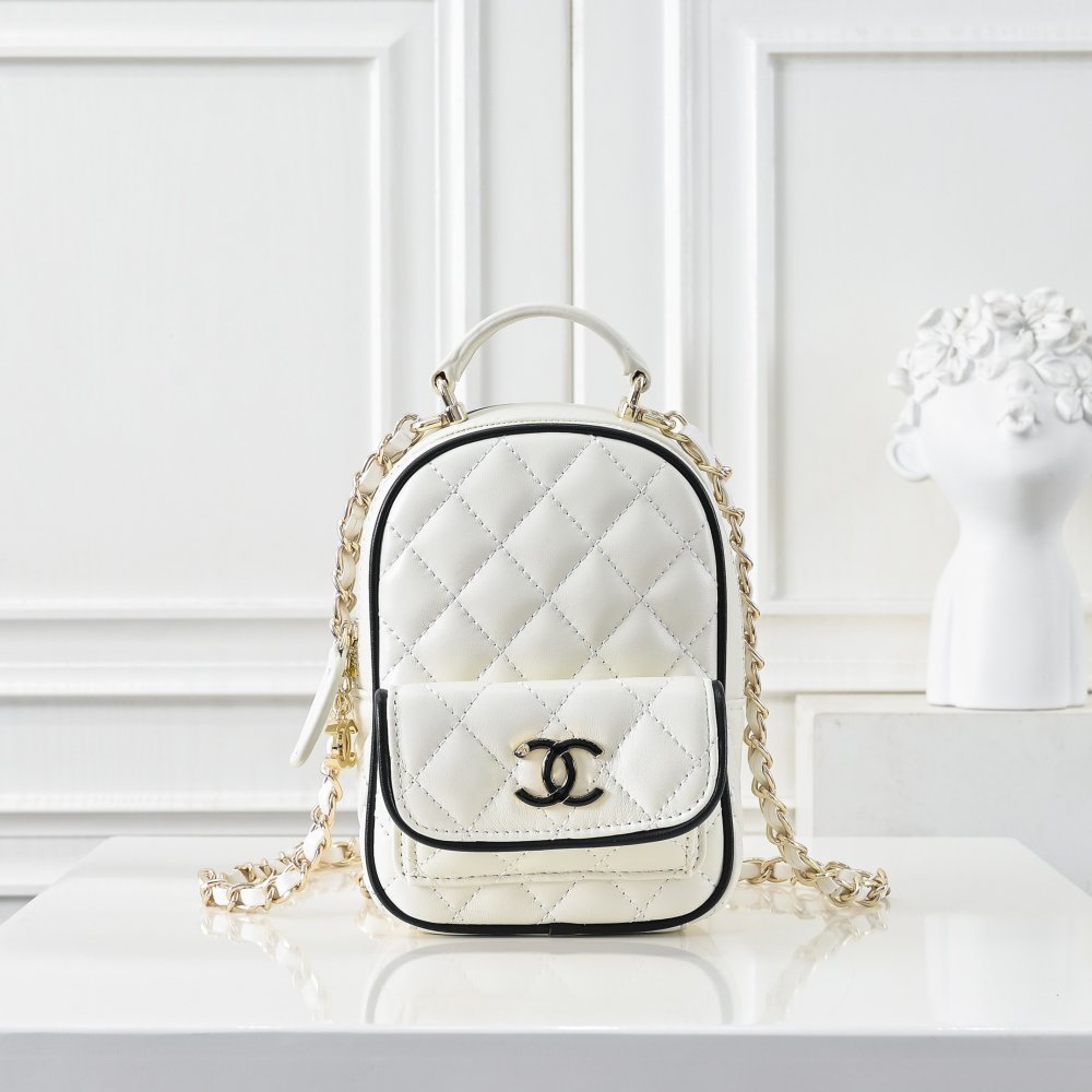 Рюкзак кожаный CHANEL 25 C Mini 12 см