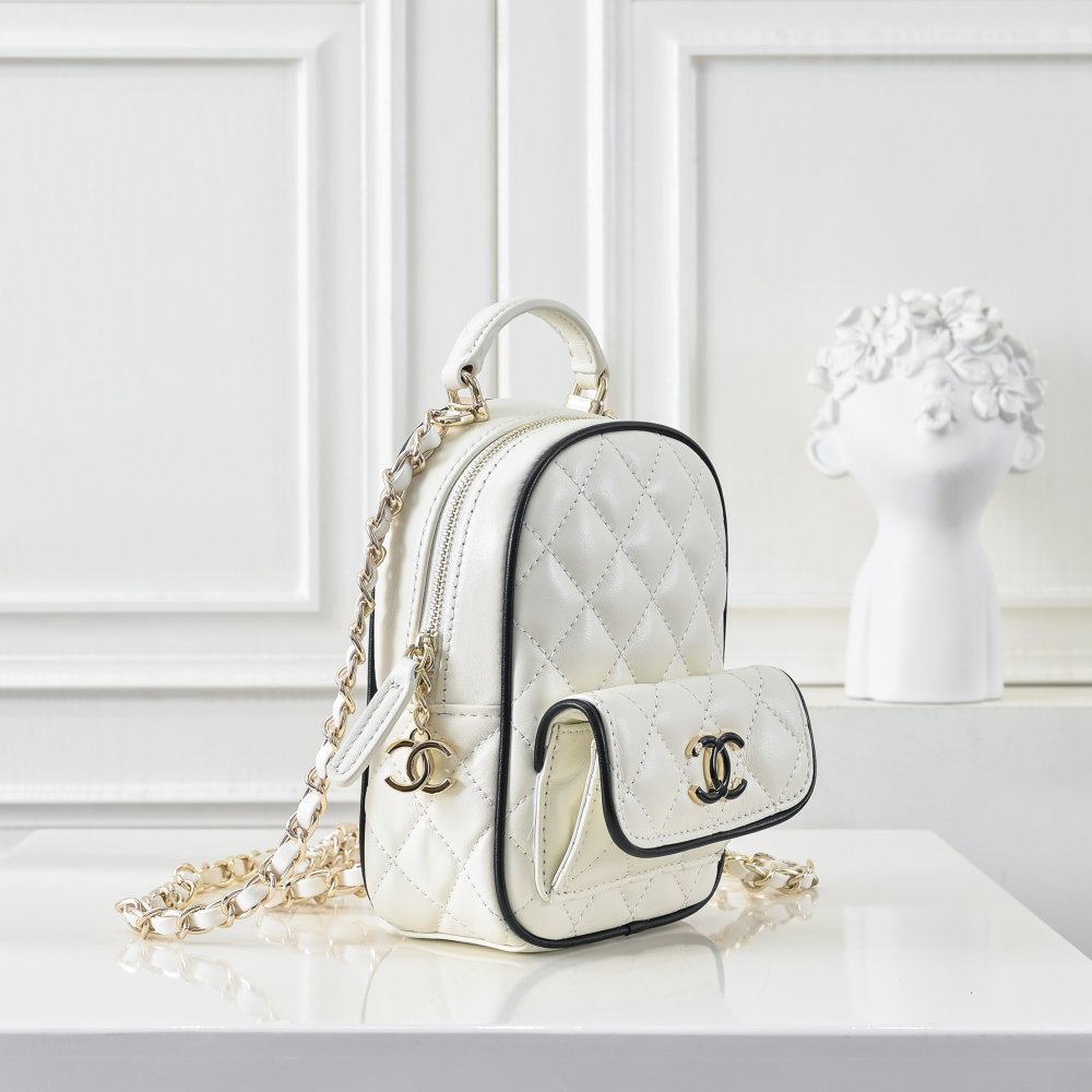 Рюкзак кожаный CHANEL 25 C Mini 12 см фото 2