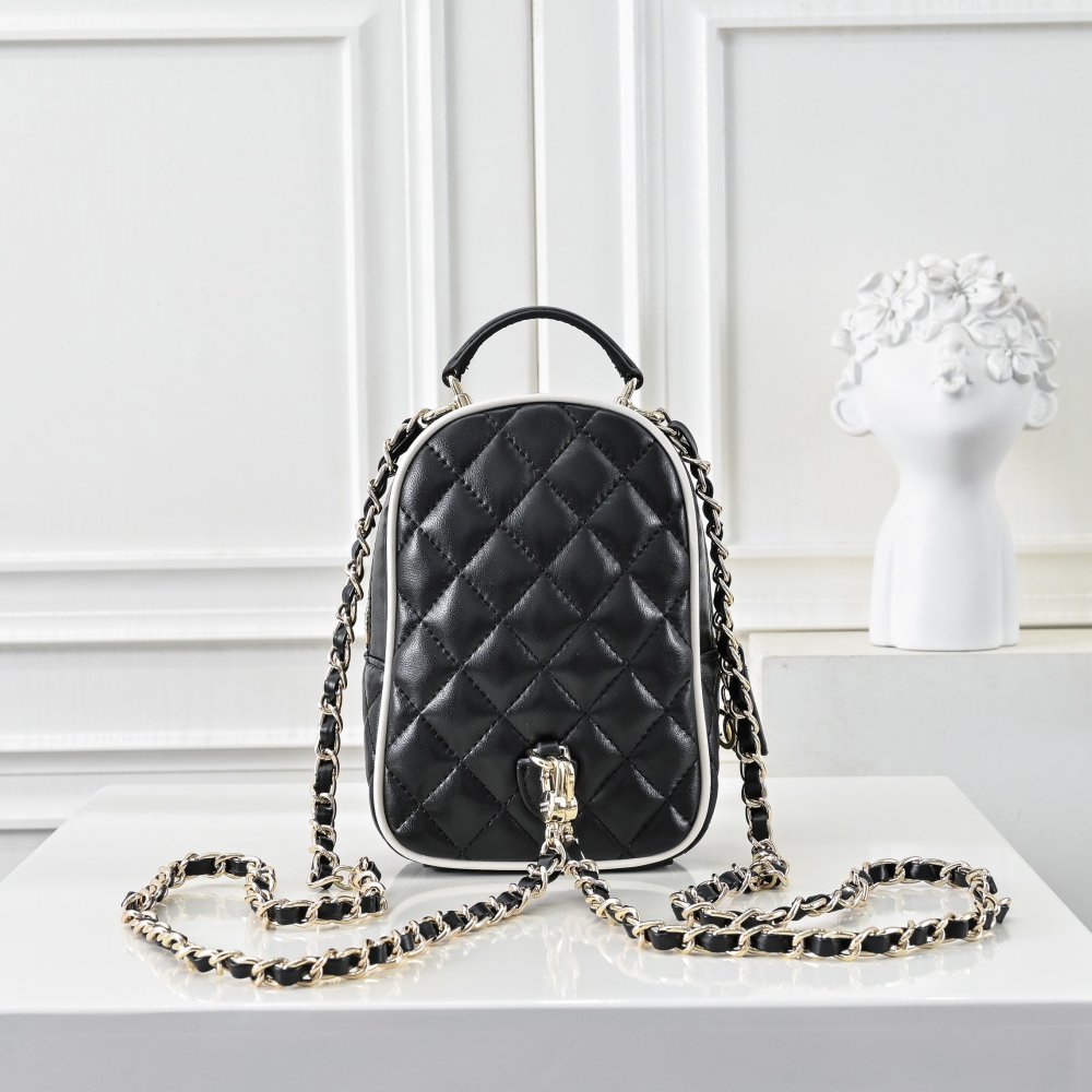 Рюкзак кожаный CHANEL 25 C Mini 12 см фото 3