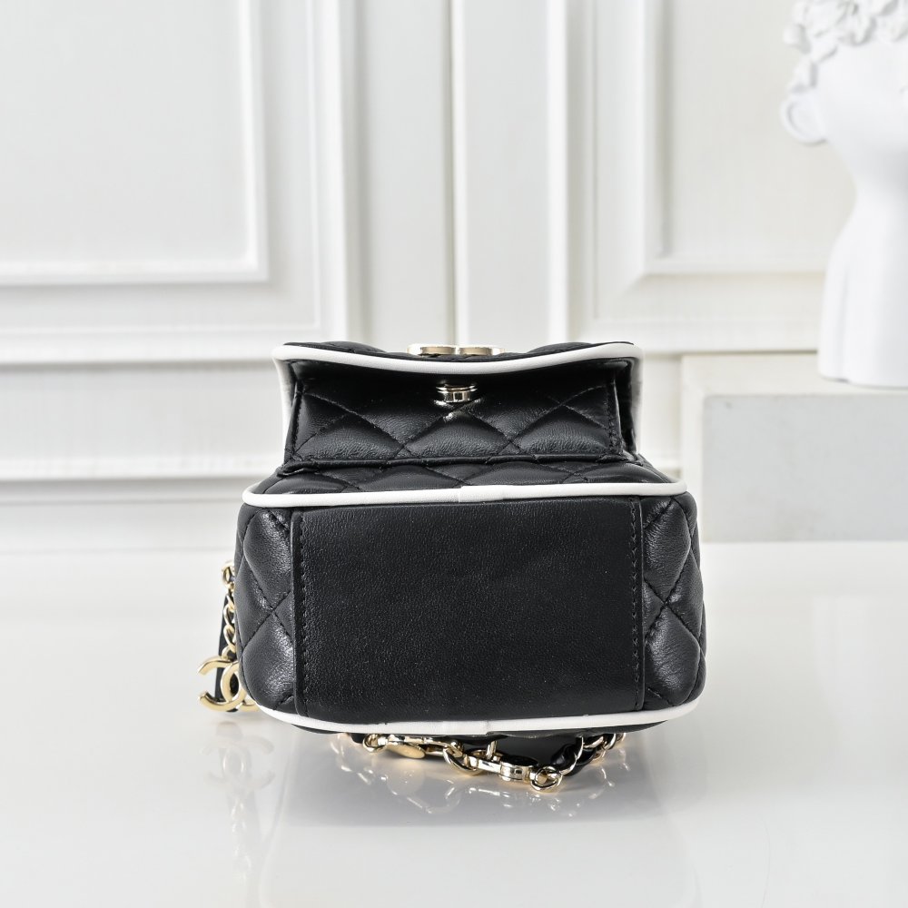 Рюкзак кожаный CHANEL 25 C Mini 12 см фото 4