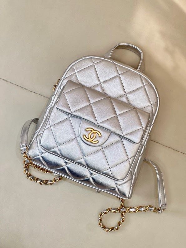 Рюкзак кожаный женский 22 см фото 3