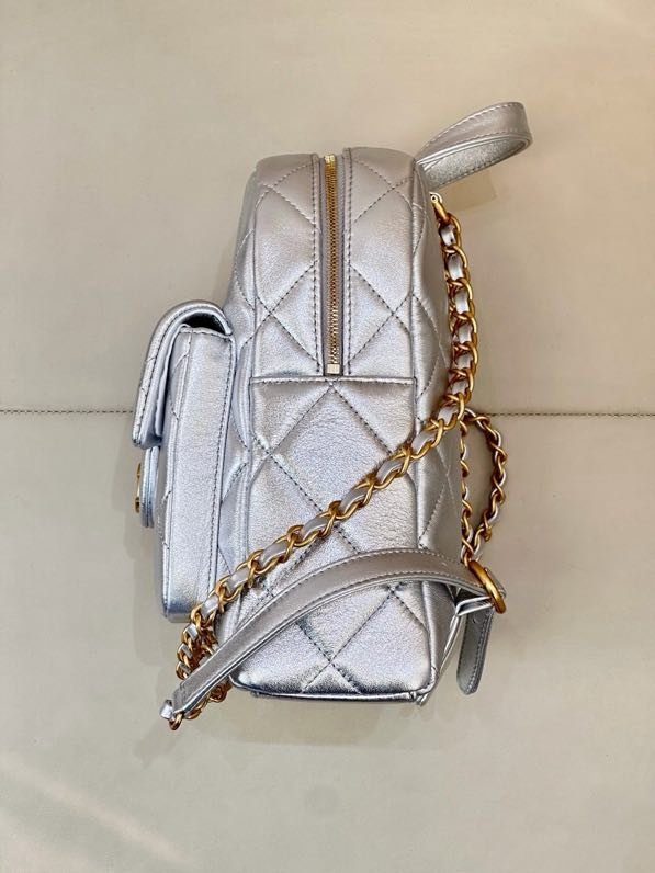 Рюкзак кожаный женский 22 см фото 5