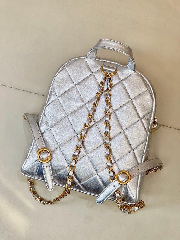 Рюкзак кожаный женский 22 см фото 7