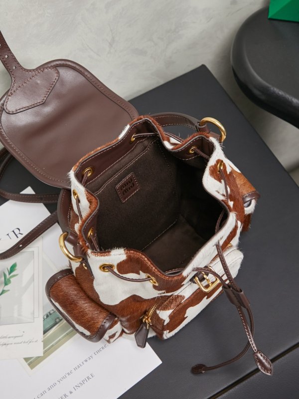 Рюкзак кожаный женский 22 см фото 8